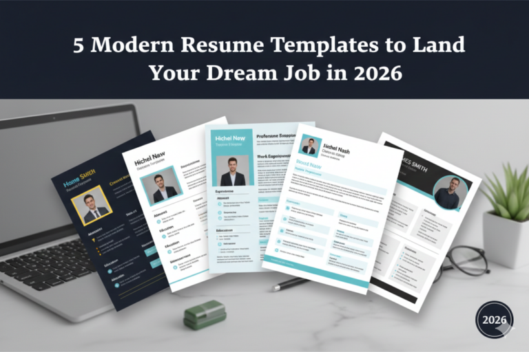 5 Modern Resume Templates to Land Your Dream Job in 2026